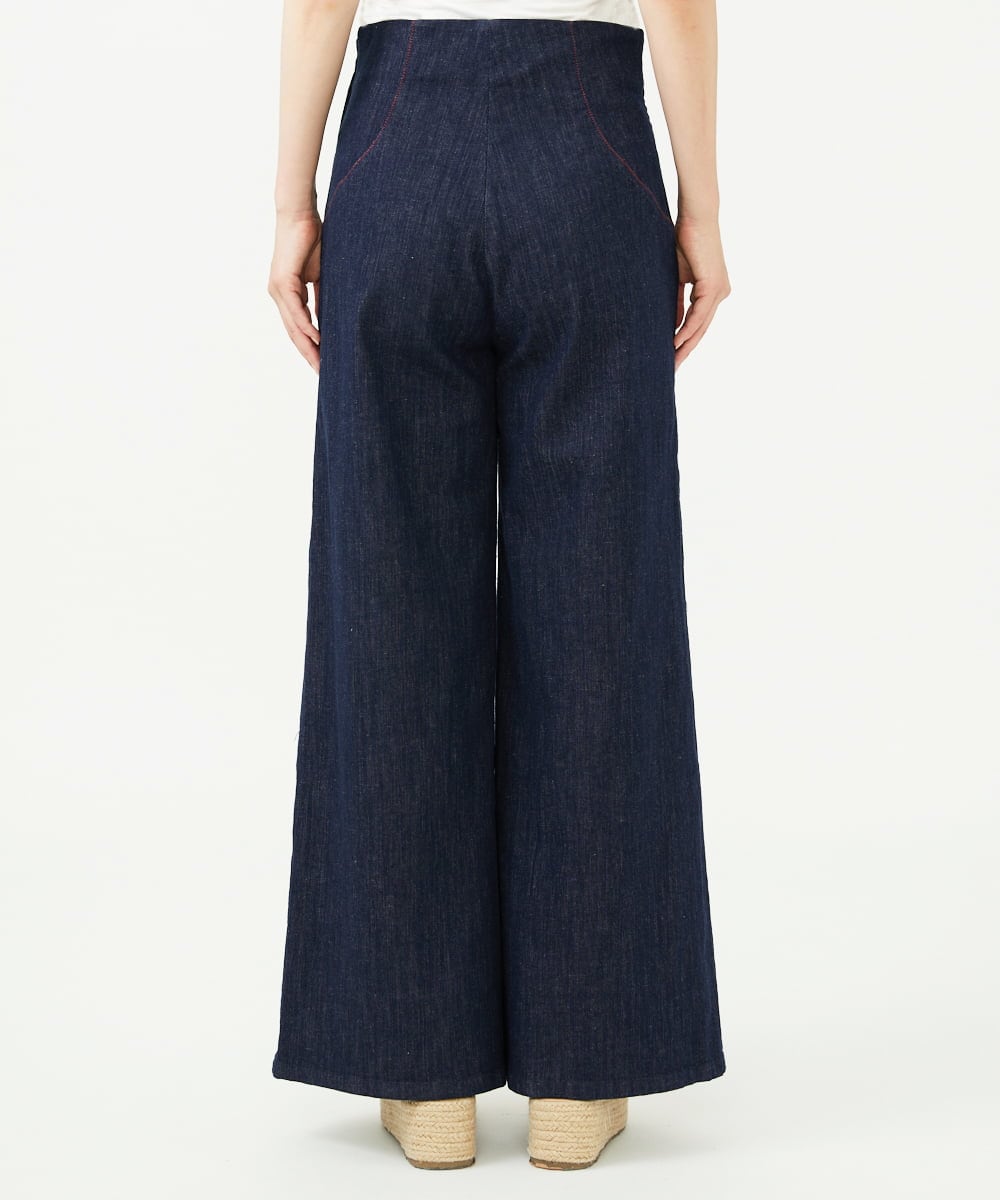 GBLJD45300 Sybilla(シビラ) ステッチデザインデニムパンツ ネイビー