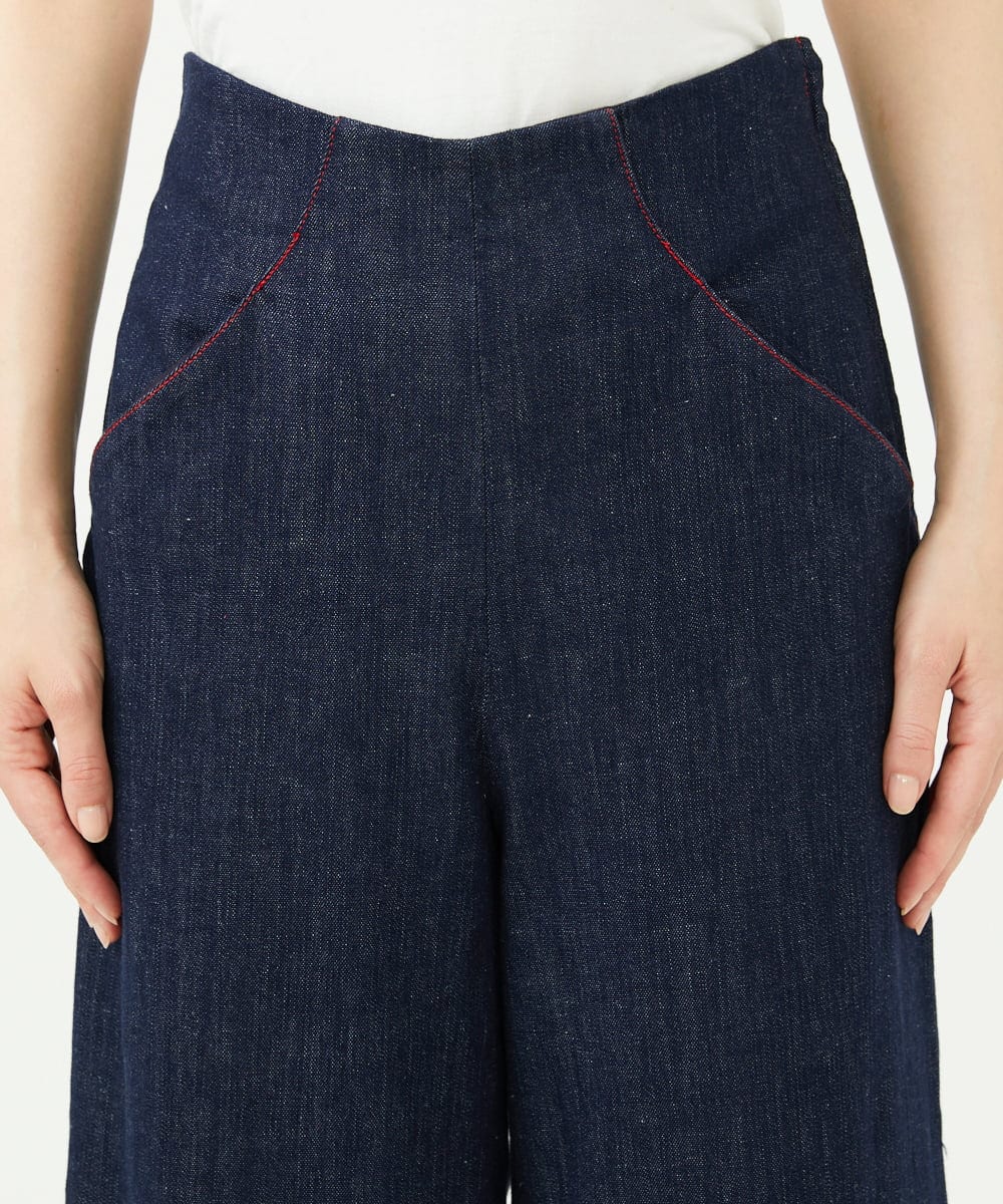 GBLJD45300 Sybilla(シビラ) ステッチデザインデニムパンツ ネイビー