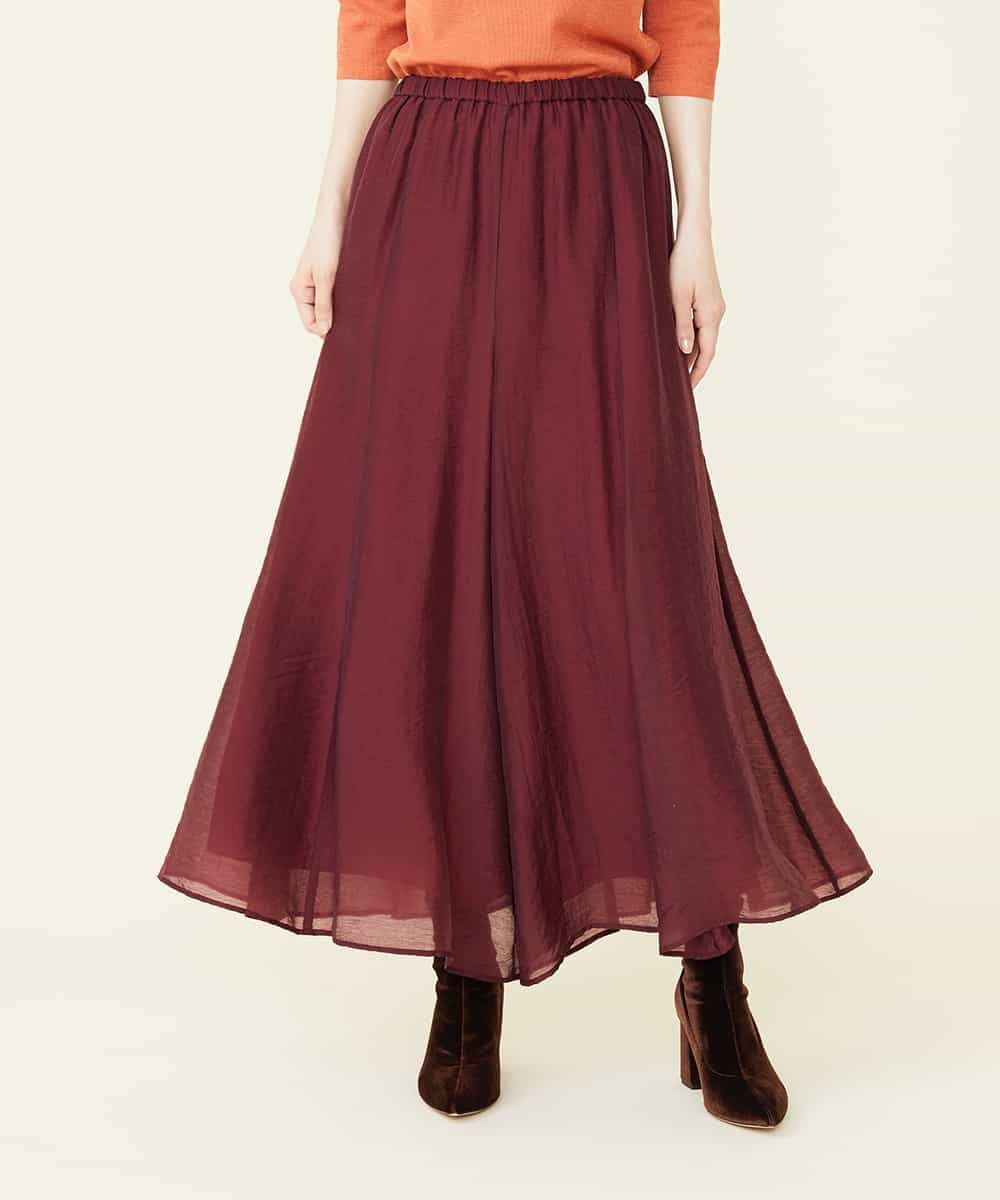 フレアワイドパンツ ガウチョ ワイドパンツ Sybilla シビラ イトキンオンラインストア