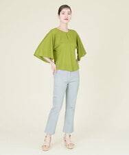 GBLJP23270 Sybilla(シビラ) クロップドカラーデニムパンツ ライトブルー