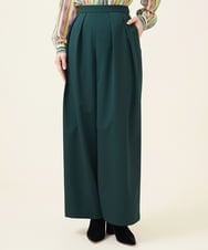 GBLJT32330 Sybilla(シビラ) ストレッチウールタックパンツ グリーン