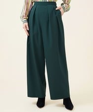GBLJT32330 Sybilla(シビラ) ストレッチウールタックパンツ グリーン