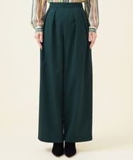 GBLJT32330 Sybilla(シビラ) ストレッチウールタックパンツ グリーン