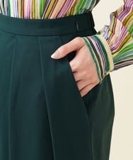 GBLJT32330 Sybilla(シビラ) ストレッチウールタックパンツ グリーン