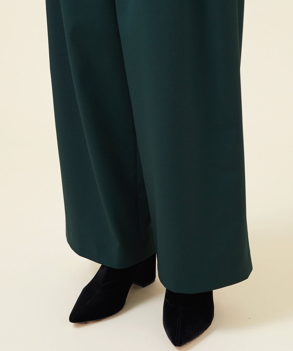 GBLJT32330 Sybilla(シビラ) ストレッチウールタックパンツ グリーン