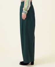 GBLJT32330 Sybilla(シビラ) ストレッチウールタックパンツ グリーン