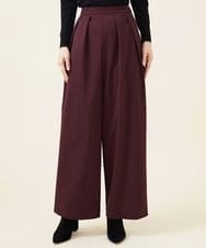 GBLJT32330 Sybilla(シビラ) ストレッチウールタックパンツ ボルドー