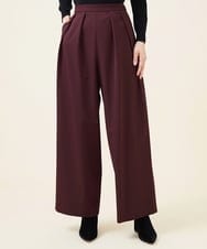 GBLJT32330 Sybilla(シビラ) ストレッチウールタックパンツ ボルドー