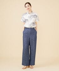 GBLJV09330 Sybilla(シビラ) リネンシャンブレーデニムパンツ ブルー