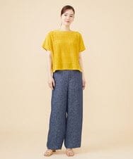 GBLJV09330 Sybilla(シビラ) リネンシャンブレーデニムパンツ ブルー