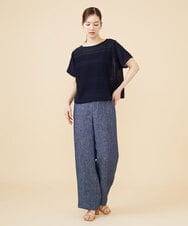 GBLJV09330 Sybilla(シビラ) リネンシャンブレーデニムパンツ ブルー