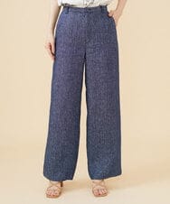 GBLJV09330 Sybilla(シビラ) リネンシャンブレーデニムパンツ ブルー