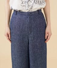 GBLJV09330 Sybilla(シビラ) リネンシャンブレーデニムパンツ ブルー