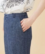 GBLJV09330 Sybilla(シビラ) リネンシャンブレーデニムパンツ ブルー