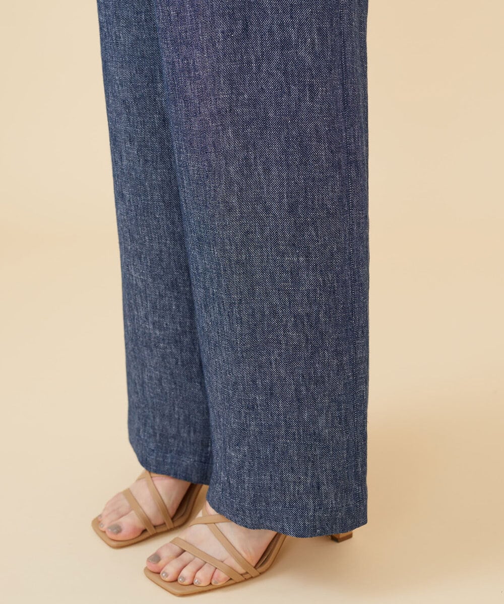GBLJV09330 Sybilla(シビラ) リネンシャンブレーデニムパンツ ブルー