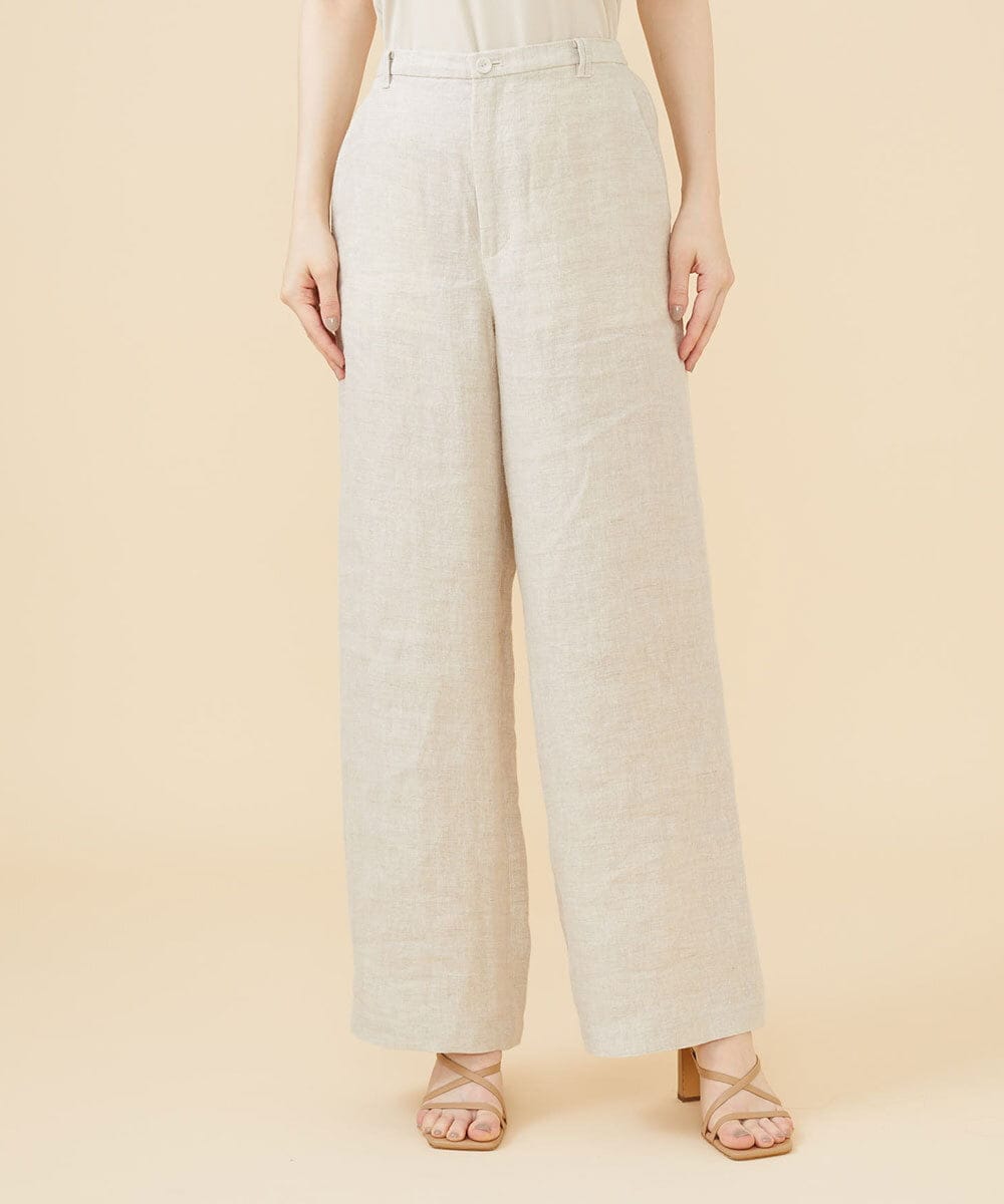 GBLJV09330 Sybilla(シビラ) リネンシャンブレーデニムパンツ ベージュ