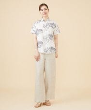 GBLJV09330 Sybilla(シビラ) リネンシャンブレーデニムパンツ ベージュ