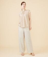 GBLJV09330 Sybilla(シビラ) リネンシャンブレーデニムパンツ ベージュ