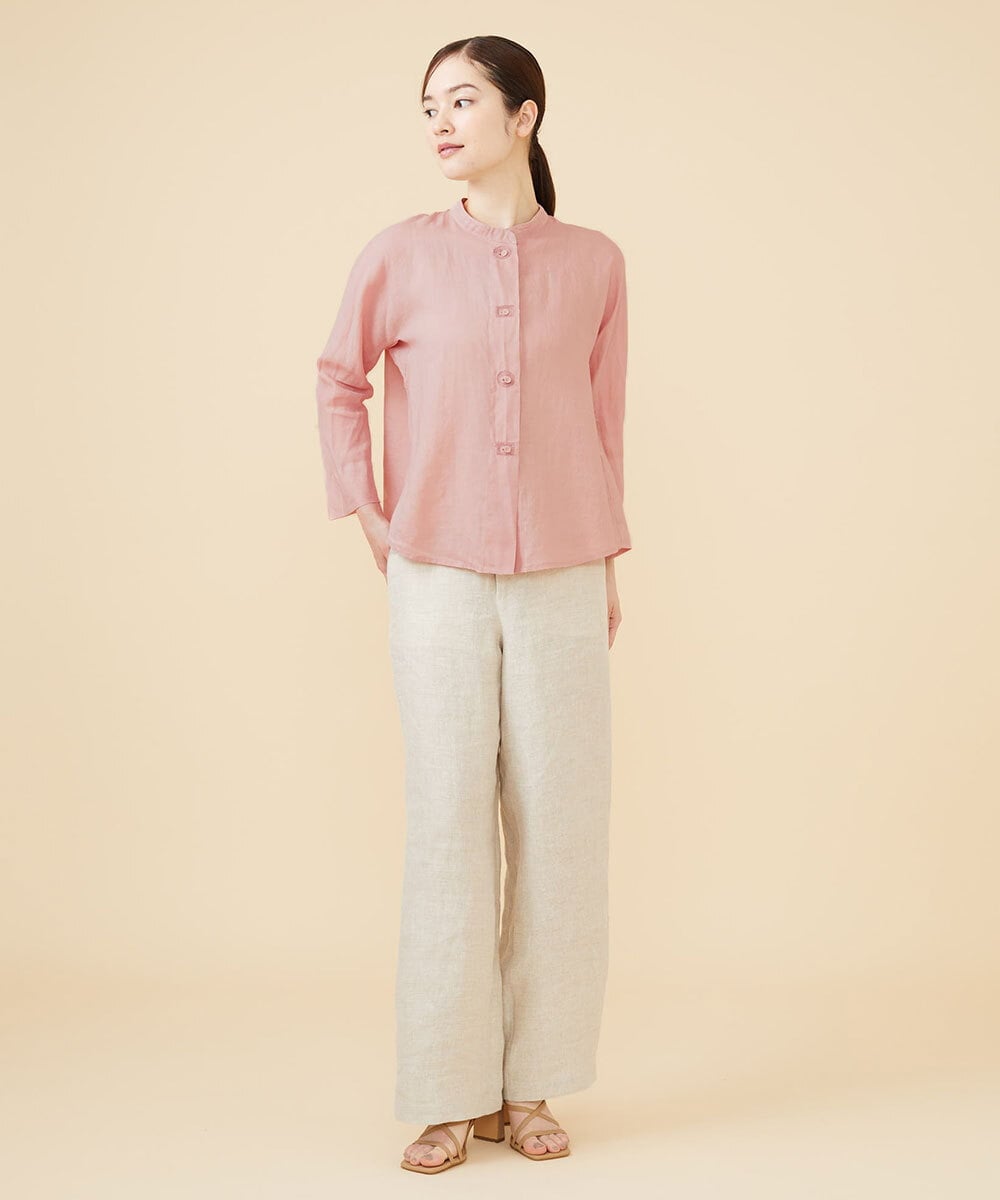 GBLJV09330 Sybilla(シビラ) リネンシャンブレーデニムパンツ ベージュ