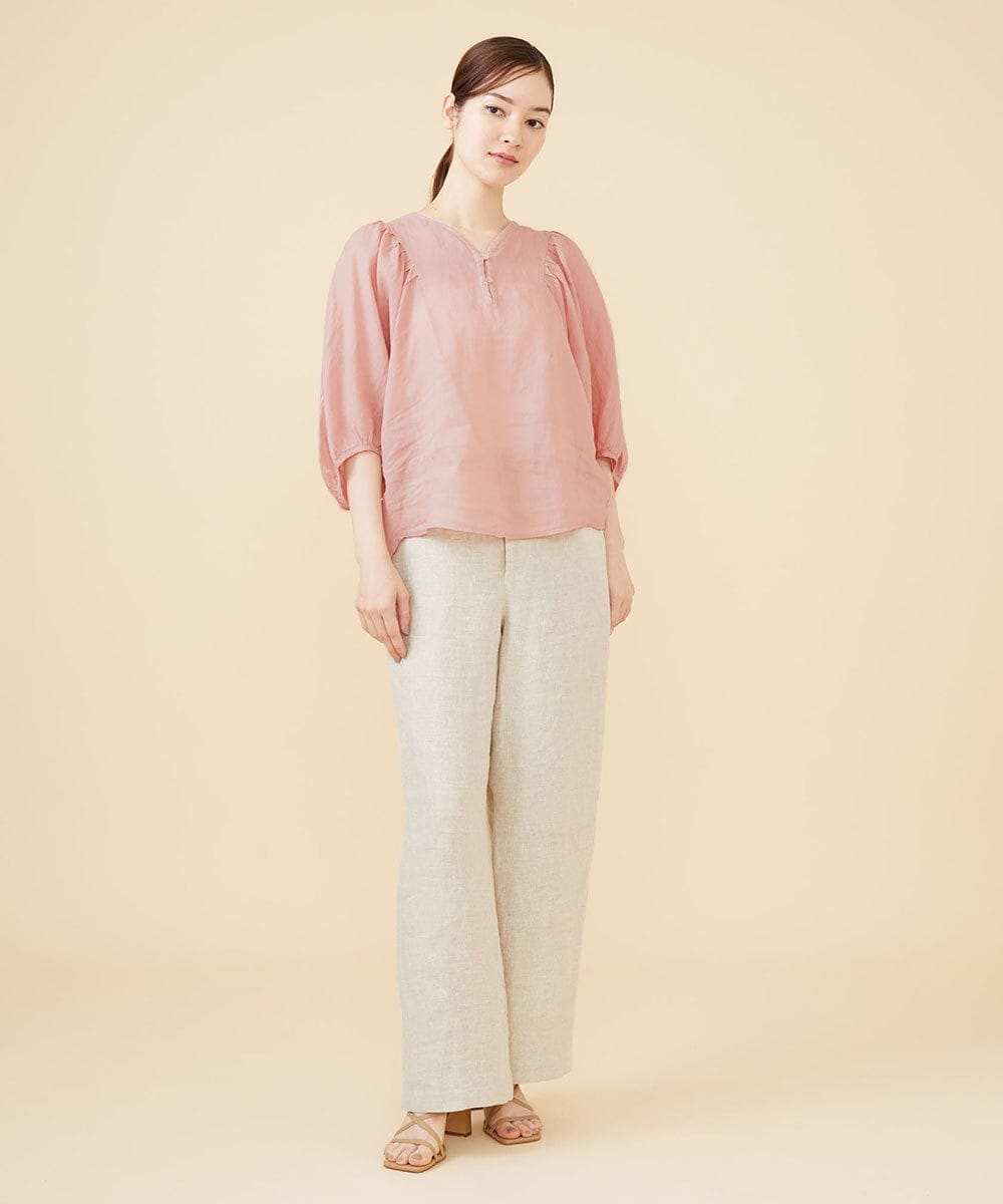 GBLJV09330 Sybilla(シビラ) リネンシャンブレーデニムパンツ ベージュ