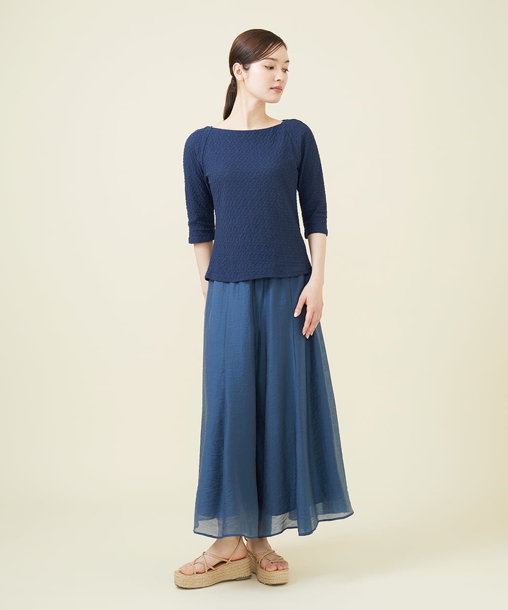 GBLJW54230 Sybilla(シビラ) シームフレアパンツ ブルー