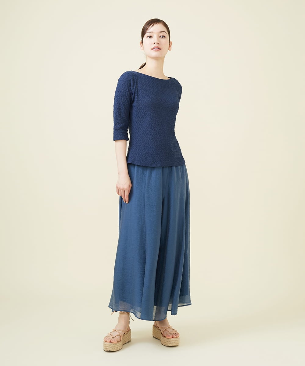 GBLJW54230 Sybilla(シビラ) シームフレアパンツ ブルー