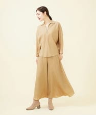 GBLJX04330 Sybilla(シビラ) リヨセルツイルワイドパンツ ベージュ