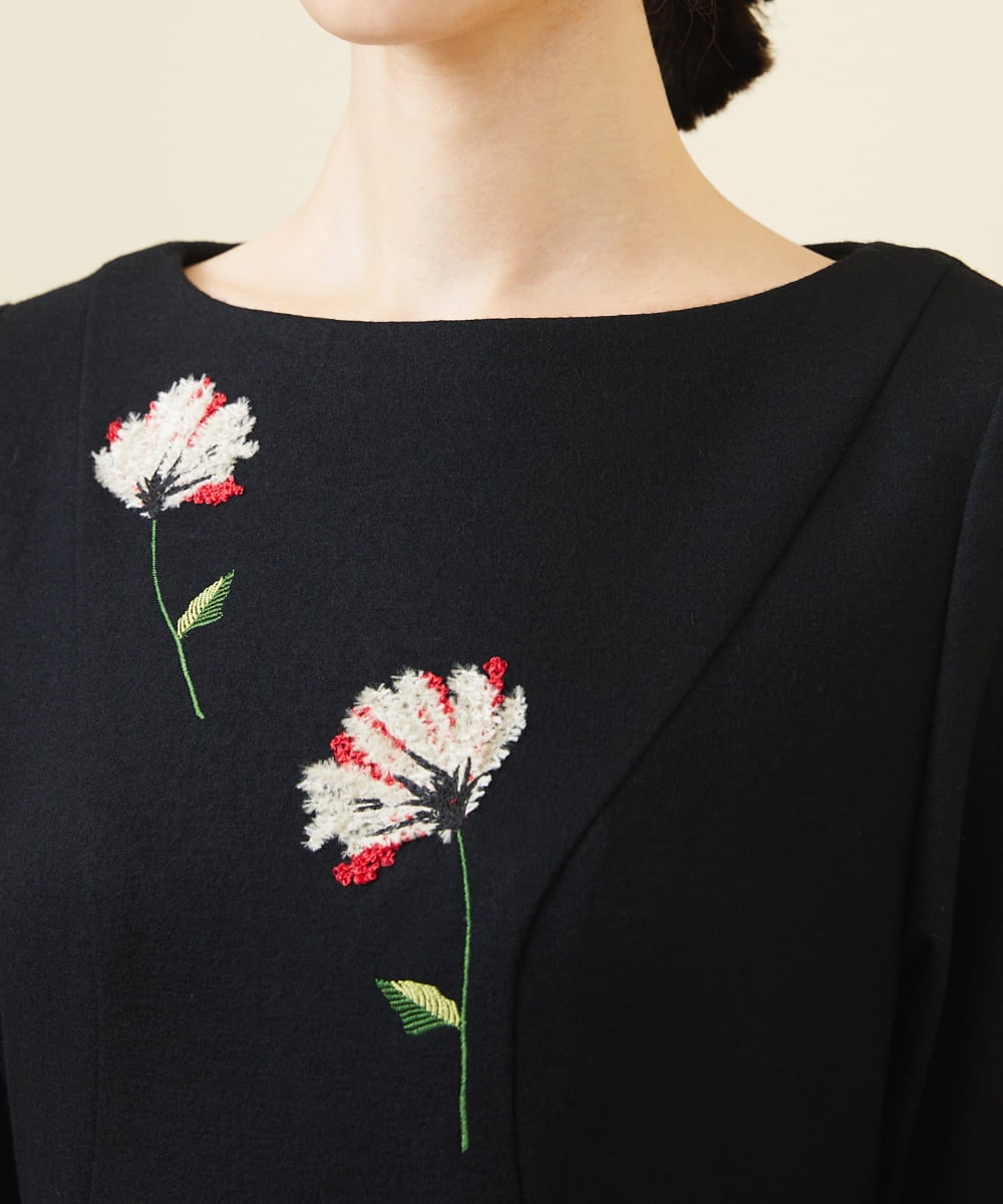 ボタニカル刺繍ドレス （ロング・マキシ丈ワンピース）｜Sybilla / シビラ ファッション通販 タカシマヤファッションスクエア