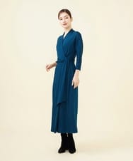 GBPAB13700 Sybilla(シビラ) 【メディア着用】【SMART DRESS】ラップジャージードレス ブルー