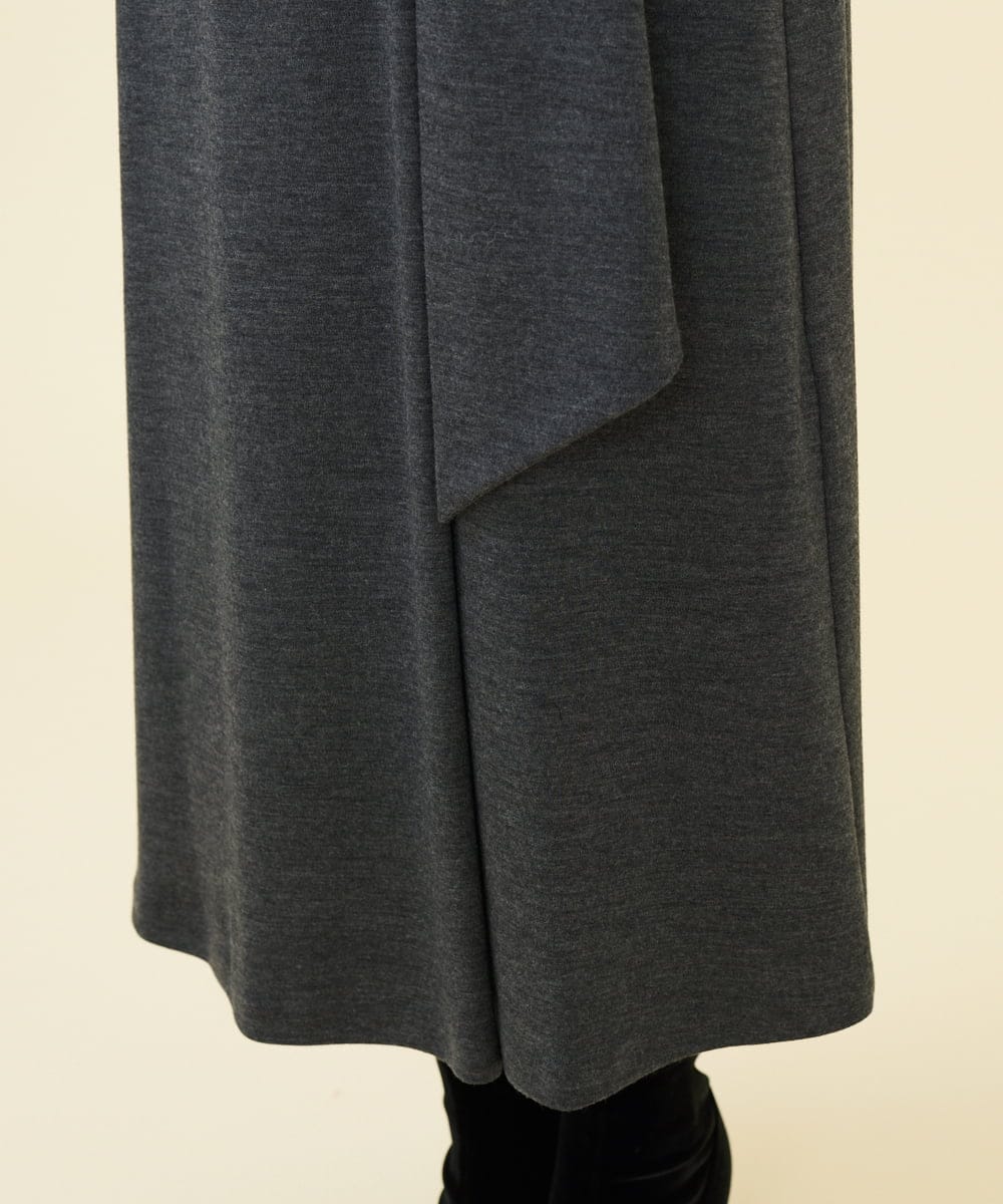 GBPAB13700 Sybilla(シビラ) 【メディア着用】【SMART DRESS】ラップジャージードレス グレー