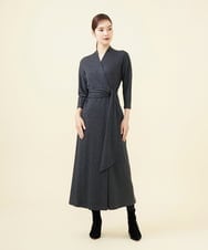 GBPAB13700 Sybilla(シビラ) 【メディア着用】【SMART DRESS】ラップジャージードレス グレー