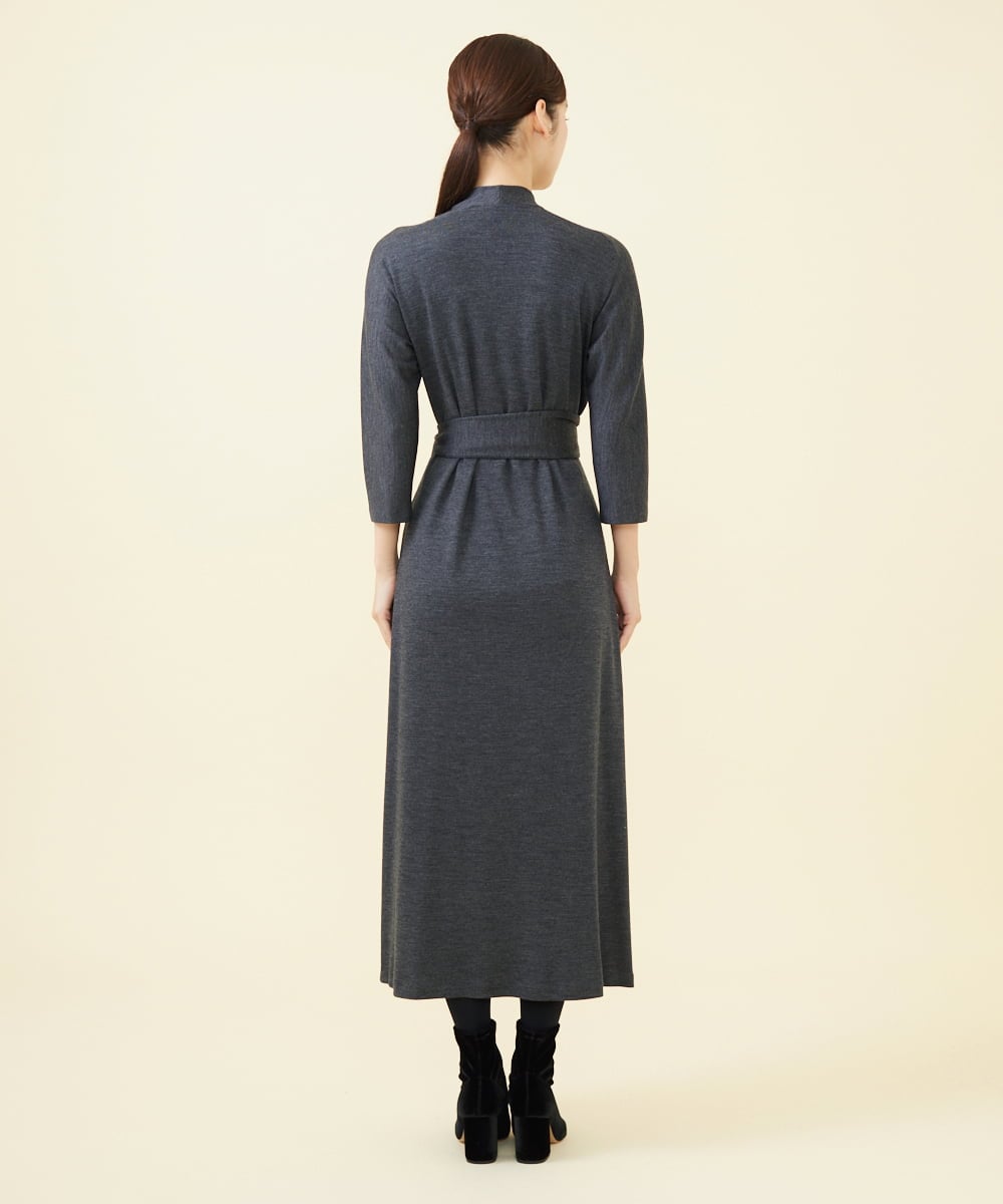 GBPAB13700 Sybilla(シビラ) 【メディア着用】【SMART DRESS】ラップジャージードレス グレー
