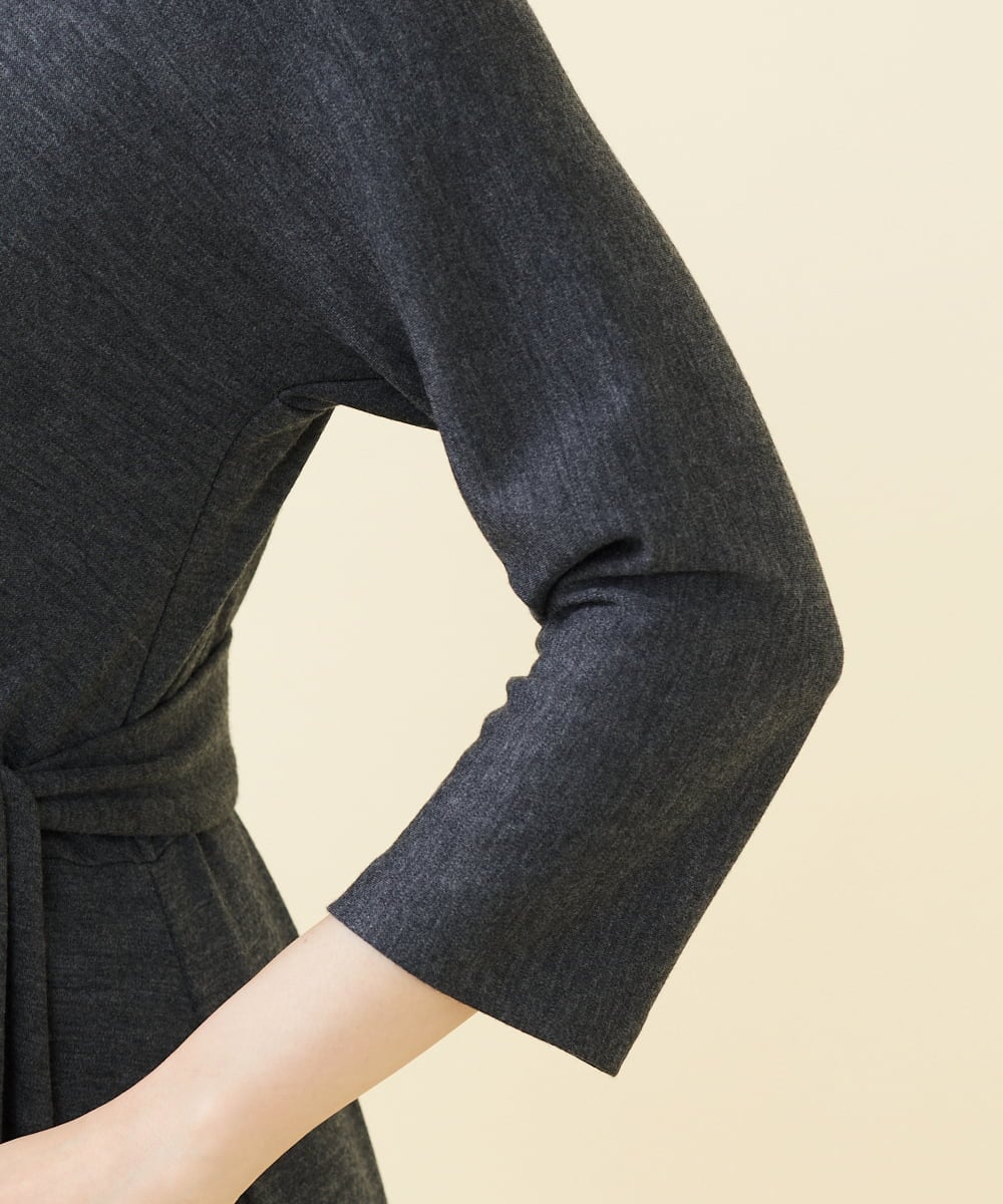 GBPAB13700 Sybilla(シビラ) 【メディア着用】【SMART DRESS】ラップジャージードレス グレー