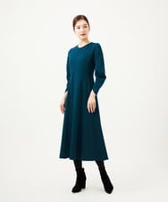 GBPAE32630 Sybilla(シビラ) フォルムスリーブジャージードレス ブルーグリーン