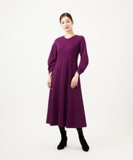 GBPAE32630 Sybilla(シビラ) フォルムスリーブジャージードレス パープル