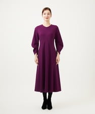 GBPAE32630 Sybilla(シビラ) フォルムスリーブジャージードレス パープル