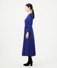 GBPAG06500 Sybilla(シビラ) 配色ベルトジャージードレス ブルー