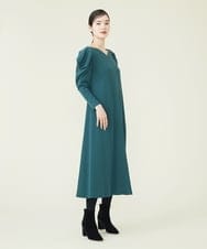 GBPAS43500 Sybilla(シビラ) パワーショルダーワンピース グリーン