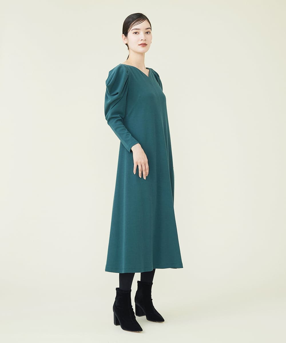 GBPAS43500 Sybilla(シビラ) パワーショルダーワンピース グリーン