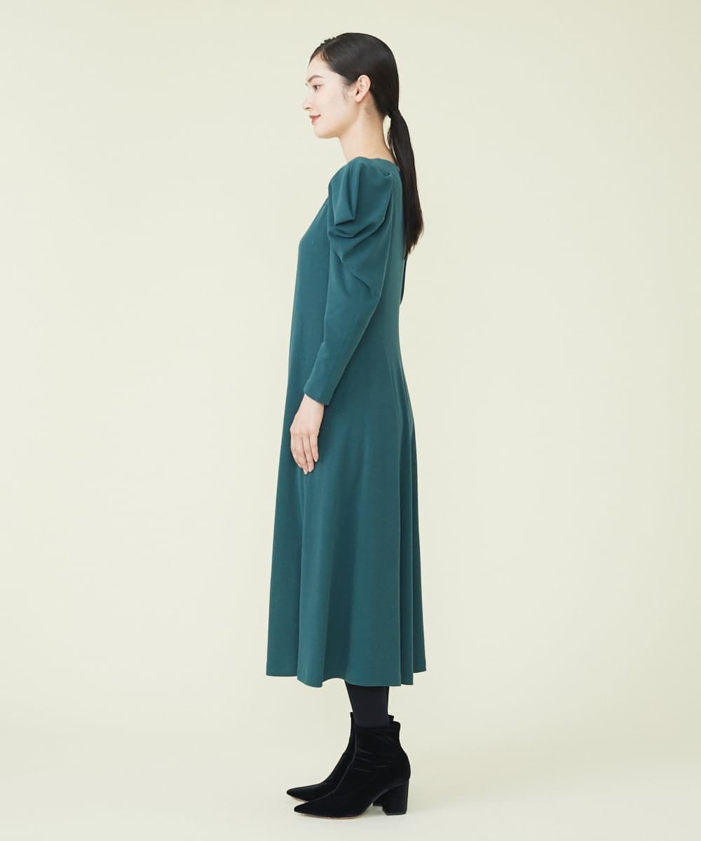 GBPAS43500 Sybilla(シビラ) パワーショルダーワンピース グリーン