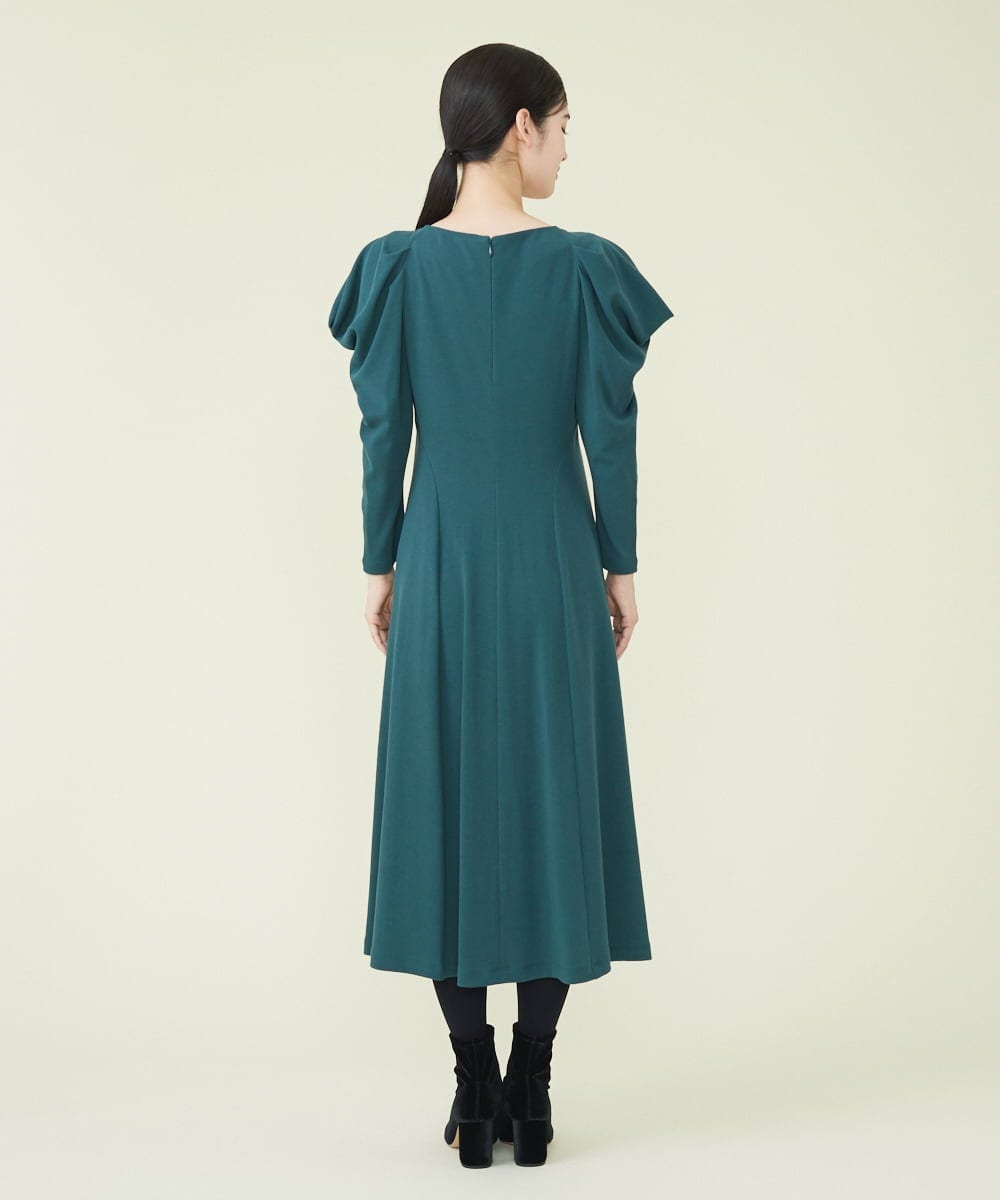 GBPAS43500 Sybilla(シビラ) パワーショルダーワンピース グリーン