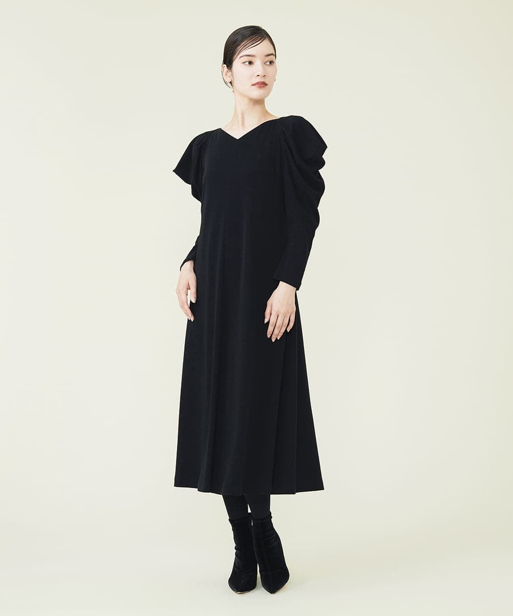 GBPAS43500 Sybilla(シビラ) パワーショルダーワンピース ブラック