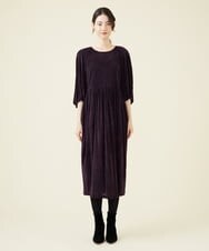 GBPAV68530 Sybilla(シビラ) フロッキーチュールコクーンドレス パープル