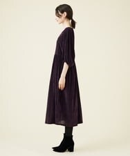 GBPAV68530 Sybilla(シビラ) フロッキーチュールコクーンドレス パープル
