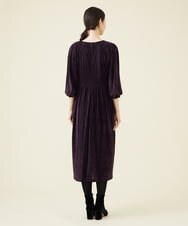 GBPAV68530 Sybilla(シビラ) フロッキーチュールコクーンドレス パープル