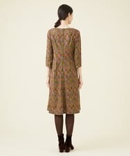 GBPAV73690 Sybilla(シビラ) ジオメトリック刺繍ジャージードレス グリーン