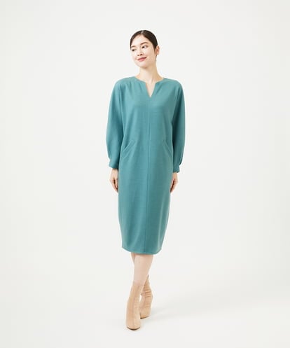 GBPCD31540 Sybilla ウールジャージーコクーンドレス