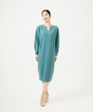 GBPCD31540 Sybilla(シビラ) ウールジャージーコクーンドレス ライトブルー