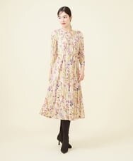 GBPCV10500 Sybilla(シビラ) アイリスプリントジャージードレス ベージュ