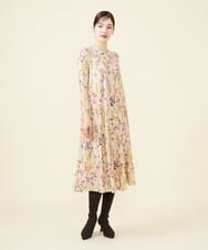 GBPCV10500 Sybilla(シビラ) アイリスプリントジャージードレス ベージュ